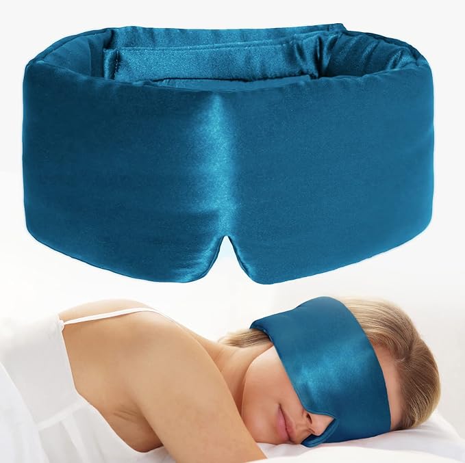 100% Natural Silk Eye Mask for Women Men, Soft Pressureless Cooling Blackout - Image 8