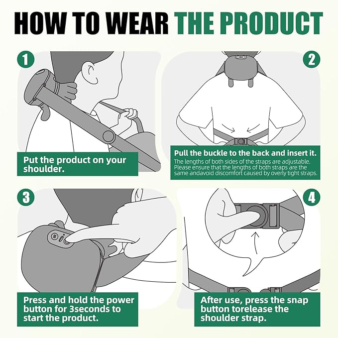 Shoulder & Neck Massager with Heat, 4D Kneading Neck Massager with Bionic - Image 5