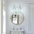 Modern Bathroom Vanity Light, 2-Light Chrome Wall Sconce - Image 3