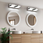 SineRise LED Modern Bathroom Vanity Light Fixtures, Chrome Modern Acrylic - Image 5