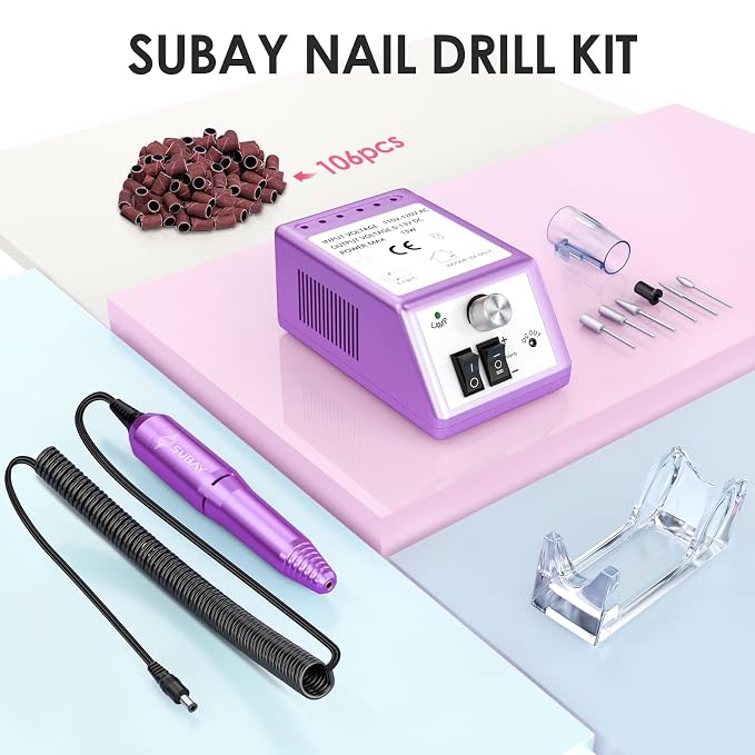 Subay Professional Finger Toe Nail Care Electric Nail Drill Machine Manicure - Image 7