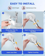 4 Pack Shower Head Filter Replacement Compatible - Image 6
