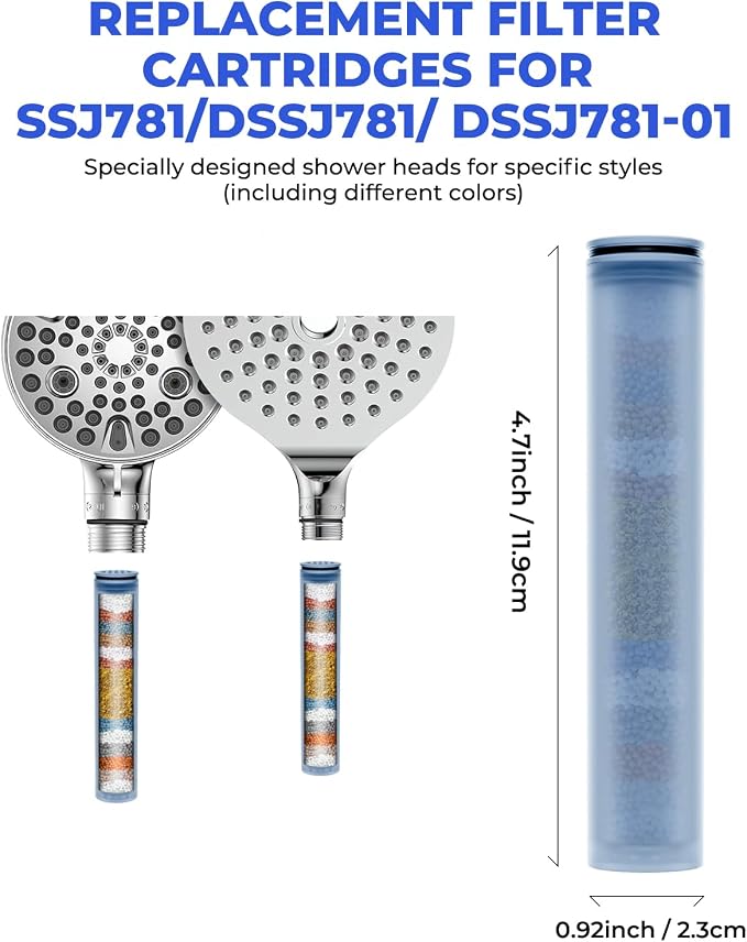 FanpBow 4 Pack Shower Head Filter Replacement Cartridge Compatible - Image 4