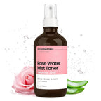 Rose Water Spray for Face with Matrixyl 3000, Glycerin & Aloe Vera by SimplifiedSkin