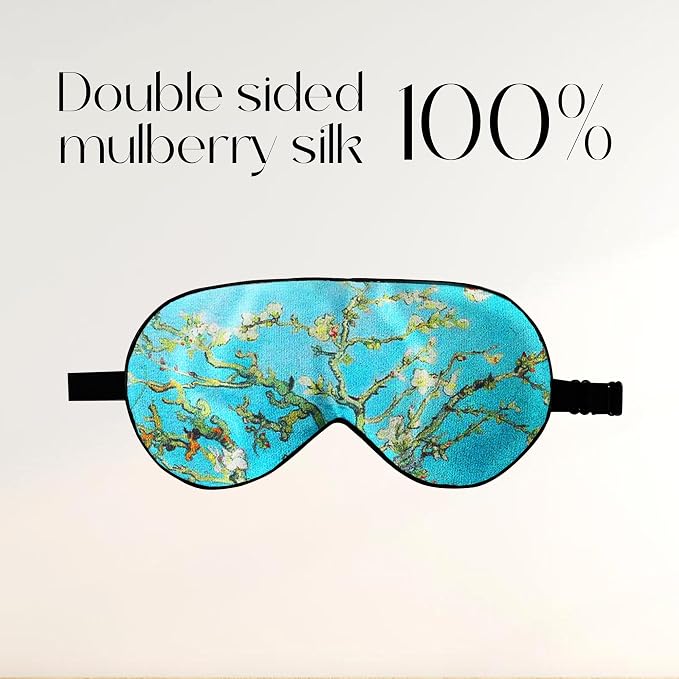 ZIMASILK 100% Natural Silk Sleep Mask Blindfold, Adjustable Super-Smooth Soft - Image 3