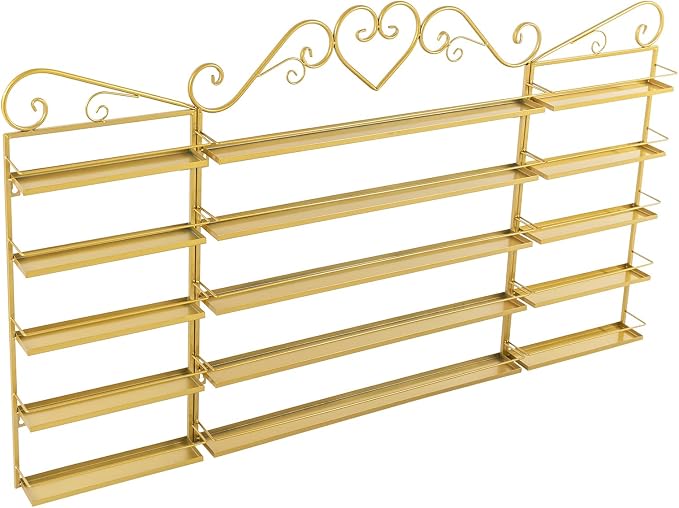 DouSeiAi 5-Tier Wall Mounted Nail Polish Storage Rack, Metal Cosmetic Organizer - Image 6