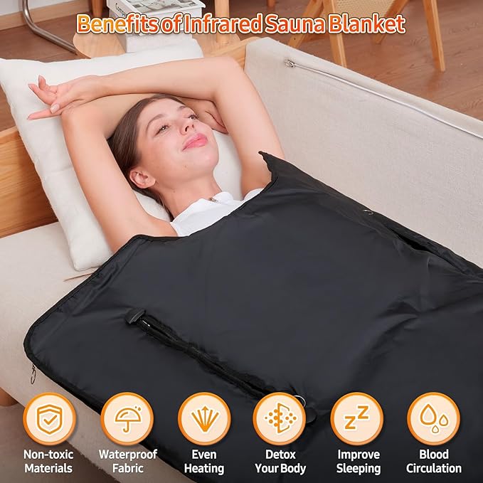 Infrared Sauna Blanket for Home: Extra Large Portable Design for Full Body - Image 2