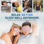 ZGGCD Sleep Mask for Side Sleeper, Light Blocking Sleeping Eye Mask for Women - Image 7