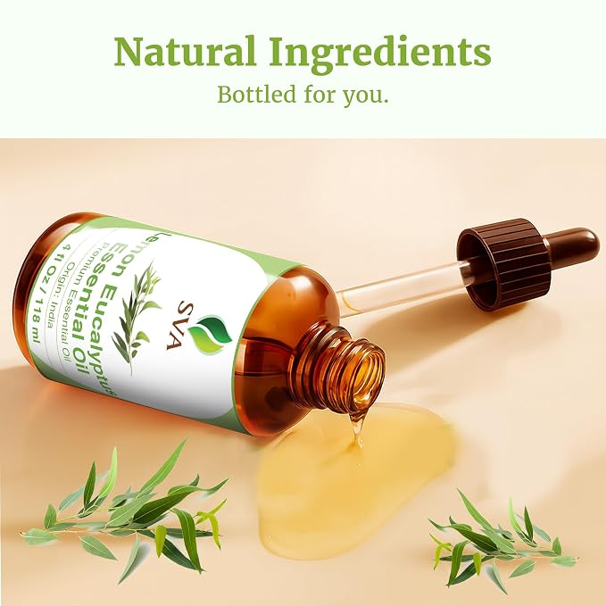 SVA Lemon Eucalyptus Essential Oil – 4 Fl Oz – 100% Natural Citriodora Oil - Image 8