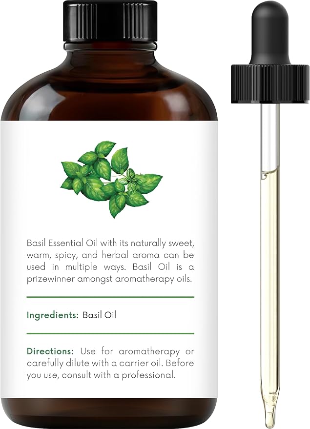 Handcraft Blends Basil Essential Oil – Huge 4 Fl Oz – 100% Pure and Natural – - Image 2