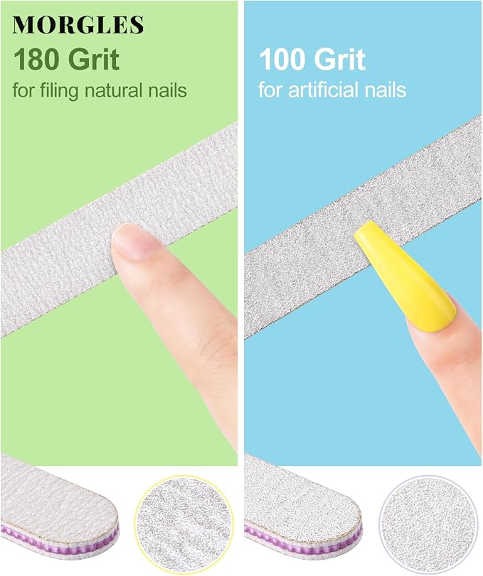 Nail Files and Buffers, MORGLES Nail Prep Kit - Image 3