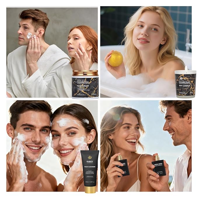 33 Pcs Mother's Day Gift, Charcoal Hydrating Skin Care Gift Set - Image 3
