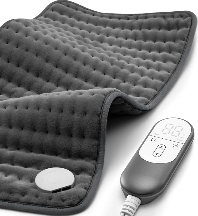 Heating pad for Back Pain Relief, Heating Pads for Neck, Fathers Mothers Day by VALGELUIK