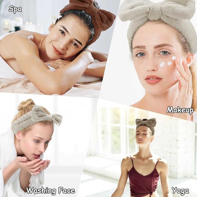 Casoty 6 Pcs Spa Headbands, Hair Holder - Image 3