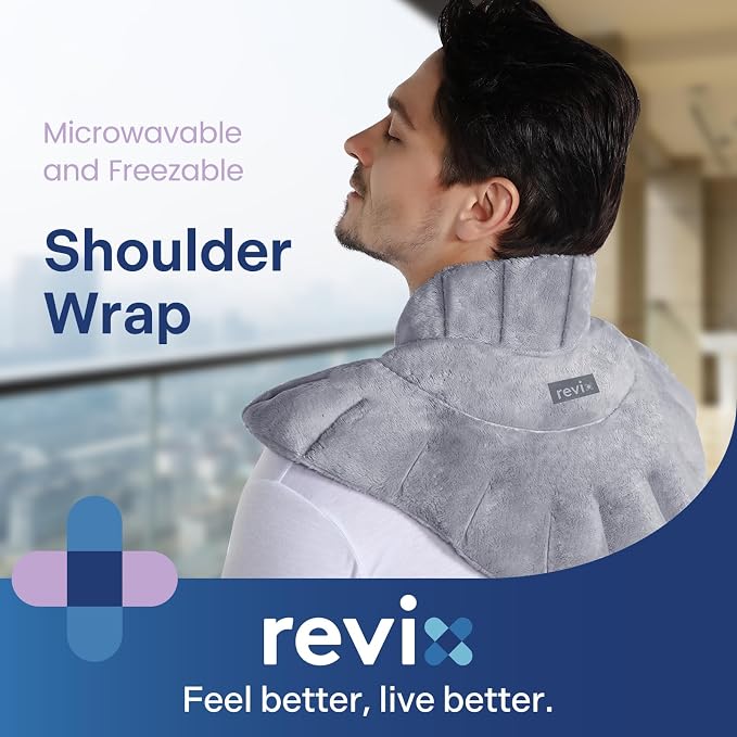 REVIX Microwavable Heating Pad for Neck Shoulders and Back, Microwave Heated - Image 7