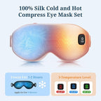 100% Silk Wireless Heated Eye Mask - Image 3