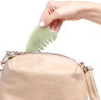 Geiserailie 2 Pcs Jade Combs Esthetician Supplies Massage Stone Hair Gua Sha - Image 6