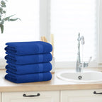 Avalon Towels Blue Bath Towels Set of 4 pcs, 100% Cotton Towel Absorbent and - Image 5