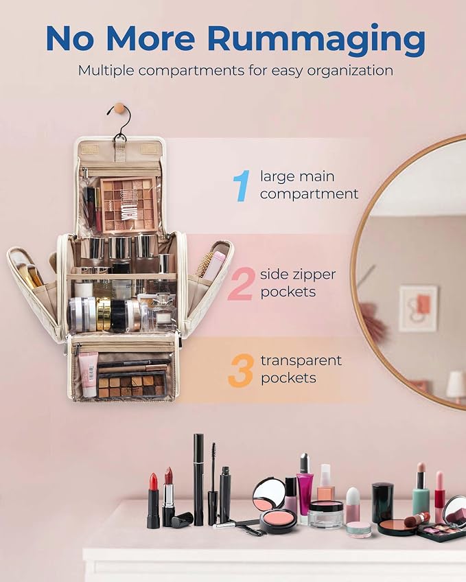 BAGSMART Makeup Bag for Women - Image 2