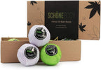 8 Pack Hemp Bath Bombs Set for Muscle Therapy & Relaxation | Large Vegan Fizzy - Image 7