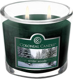 Colonial Candle Winter Woods Scented Jar Candle, 2 Wick, 3.5 oz, Mottled Wax - Image 4