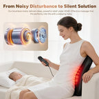 Back Massager with Heat, 4D Rolling Massage Nodes - Image 4