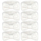 Ondder Spa Headband for Washing Face 8 Pack White Skincare Headbands for Women by Ondder
