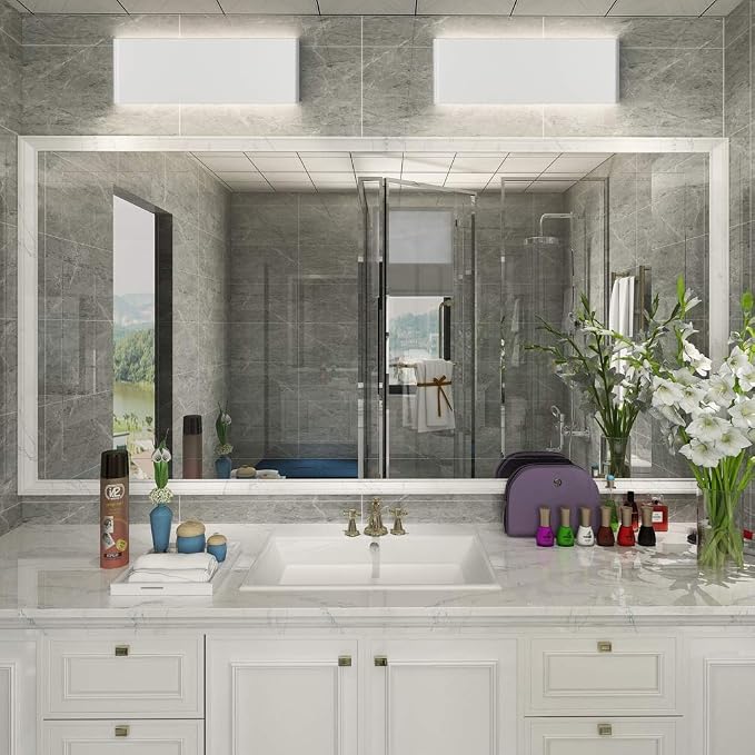 Aipsun 15.75in Matte White Modern Vanity Light Up and Down LED Vanity Light - Image 5