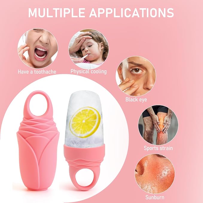 3 Pcs Facial Ice Roller Silicone Mold Reusable - Image 8