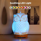 Owl Ceramic Aromatherapy Diffuser INRORANS 160ml Stone ultrasonic Cool Mist - Image 2