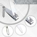 Bememo 24 Pcs Stainless Nail Clippers Set 2 Sizes Fingernail and Toenail - Image 4