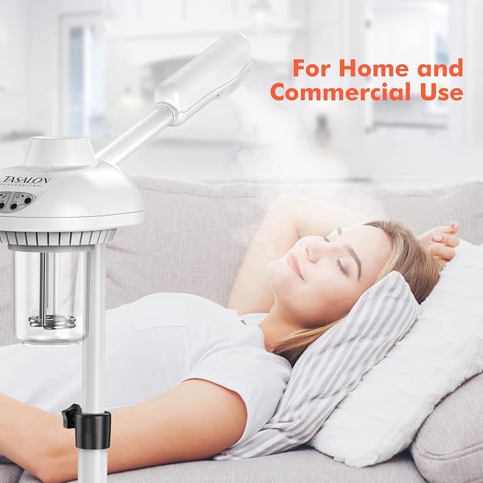 TASALON Professional Facial Steamer on Wheels, Hot Ozone Face Steamer - Image 6