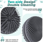 Manmihealth Silicone Back Scrubber & Soft Bath Glove, Silicone Scalp Massager - Image 4