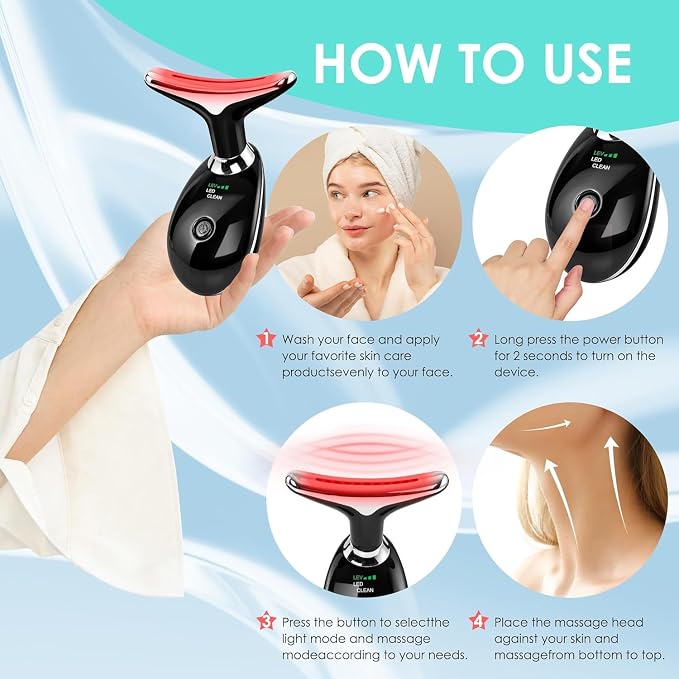 Facial Massager Red-Light-Therapy-for-Face and Neck, Face  culpting Wand - Image 4