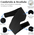 Cotton Sleep Eye Mask for Women Men, 100% Blocking Light Eye Mask Sleeping for - Image 3