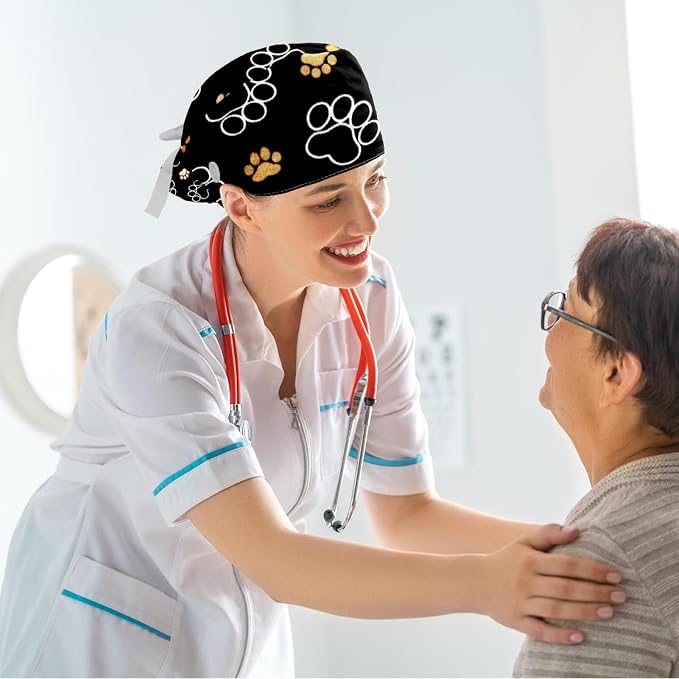 Ethnic Aztec Pattern Adjustable Scrub Cap Hat - Image 6