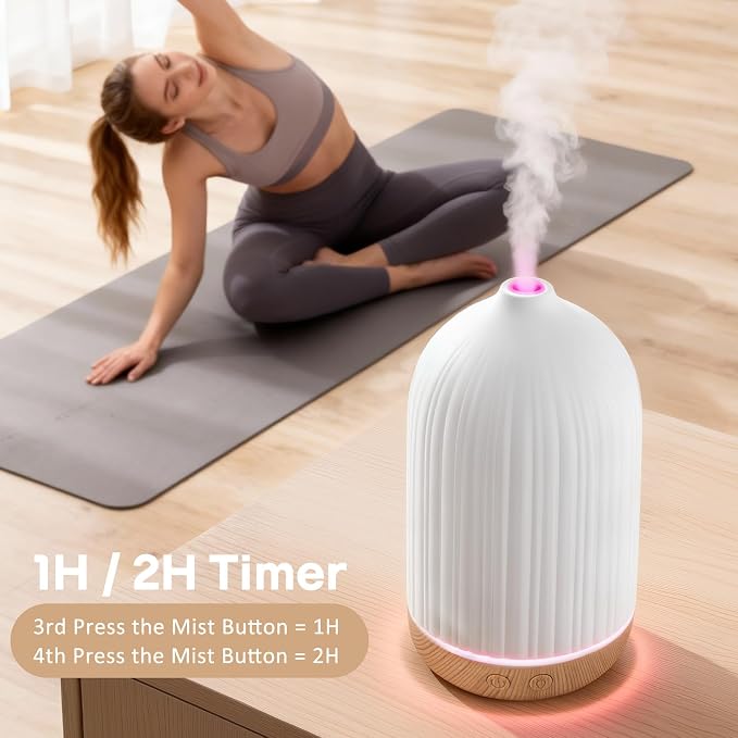 100ML Essential Oil Diffuser, Ultrasonic Cool Mist Aromatherapy Diffuser - Image 4