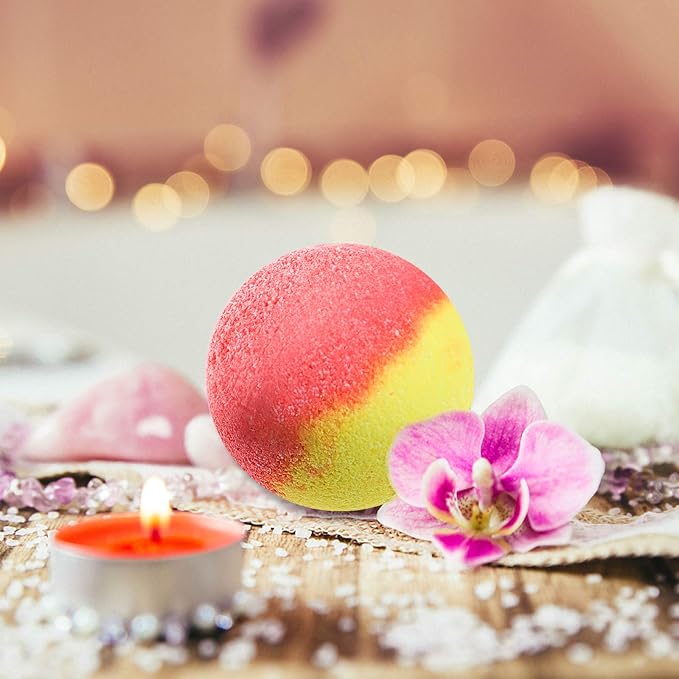 Bath Bombs Gift Set, 10 Organic Bubble Bombs, - Image 4