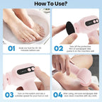 Electric Callus Remover for Feet, 2 in 1 Cordless Foot File Grinder Scrubber - Image 8