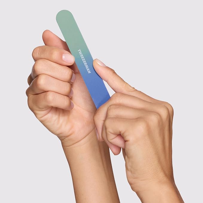 Tweezerman Blue and Green Paisley Manicure Kit - Image 5