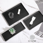 Luxspire Bathroom Vanity Tray, Resin Black Bathroom Tray Toilet Tank Tray - Image 6