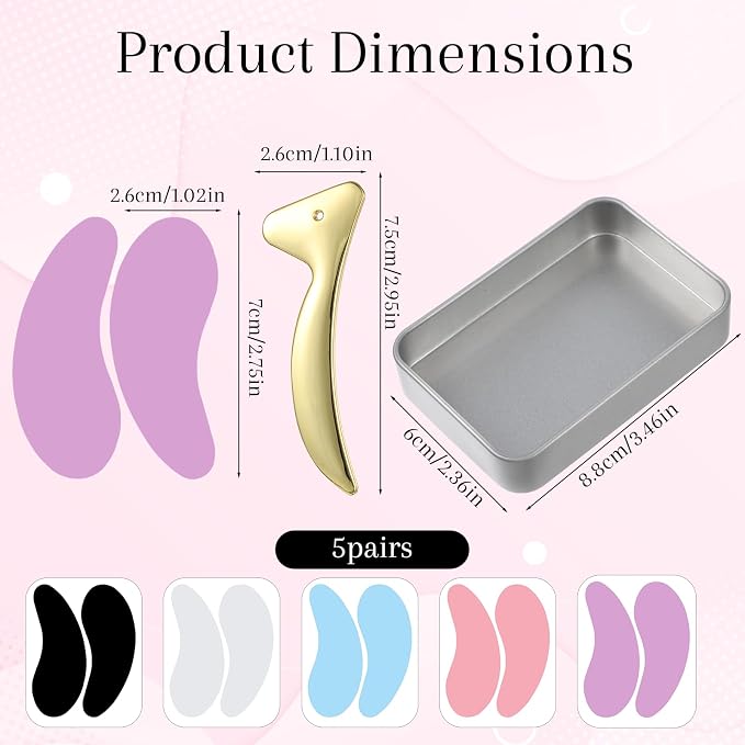 10PCS Under Eye Patches Silicone, Reusable Eye Patches Silicone Patch Under - Image 7