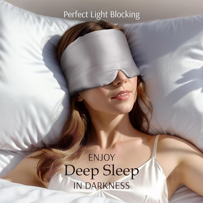 Zenssia 100% Mulberry Silk Sleep Mask Eye Mask - Image 3