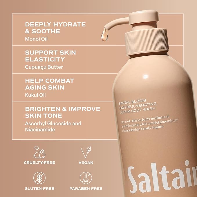 Saltair Body Wash 2-Pack – Santal Bloom – Moisturizing Body Wash - Image 4