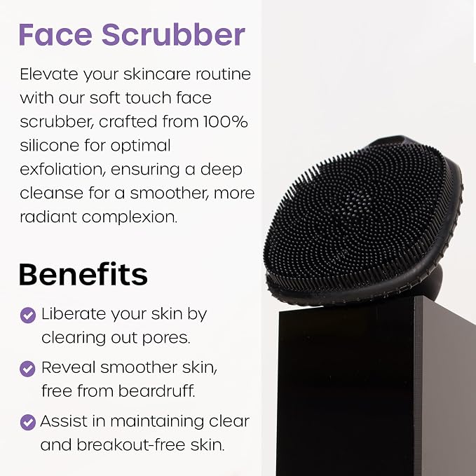 The Man Silicone Face Scrubber for Men - Image 2
