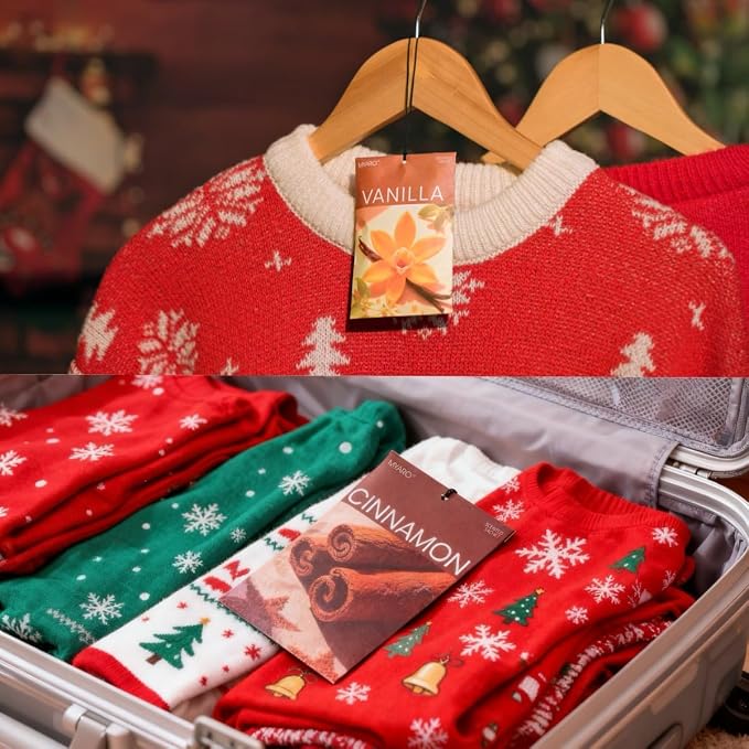 MYARO 20 Packs Cedar Cinnamon Vanilla Berries Potpourri Bag Scent Sachet - Image 3