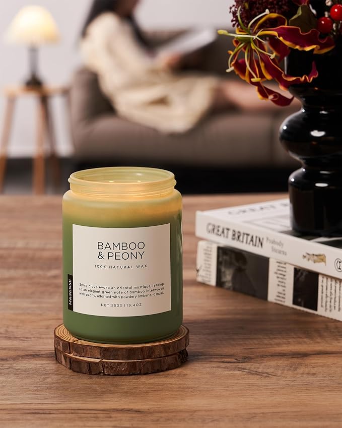 M&SENSE Bamboo Peony Spring Large Candles - Image 8