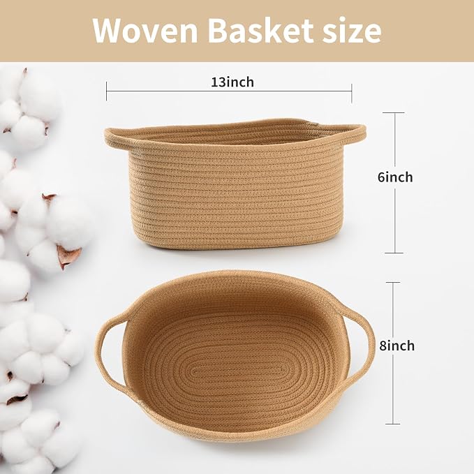 Happyiren Cute Woven Gift Basket - Image 2