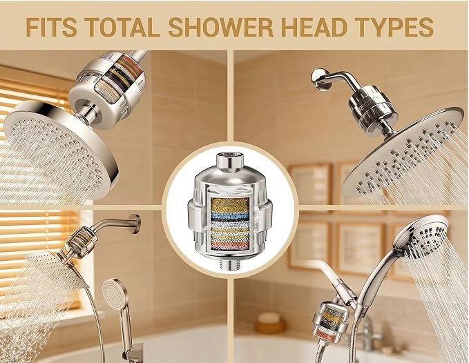 25-Stage Shower Filter with Enhanced KDF, Revitalizes Hair, Skin & Nails. - Image 3
