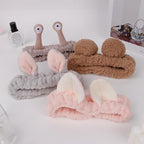 YISSION 4PCS Spa Headband cat/bear/Snail/Bunny Ears Head Band - Image 7